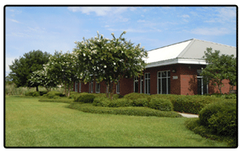 Office Space for Rent in Gulfport, Mississippi Attractive Landscaping in Front of Commercial Office Space in Gulfport, Mississippi